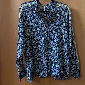 Free people floral button down